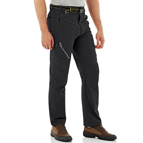 TACVASEN Quick Dry Outdoor Hiking Pants Men Summer Lightweight Rip-stop Cargo Work Trousers Multi-Pockets Camping Fishing Pants