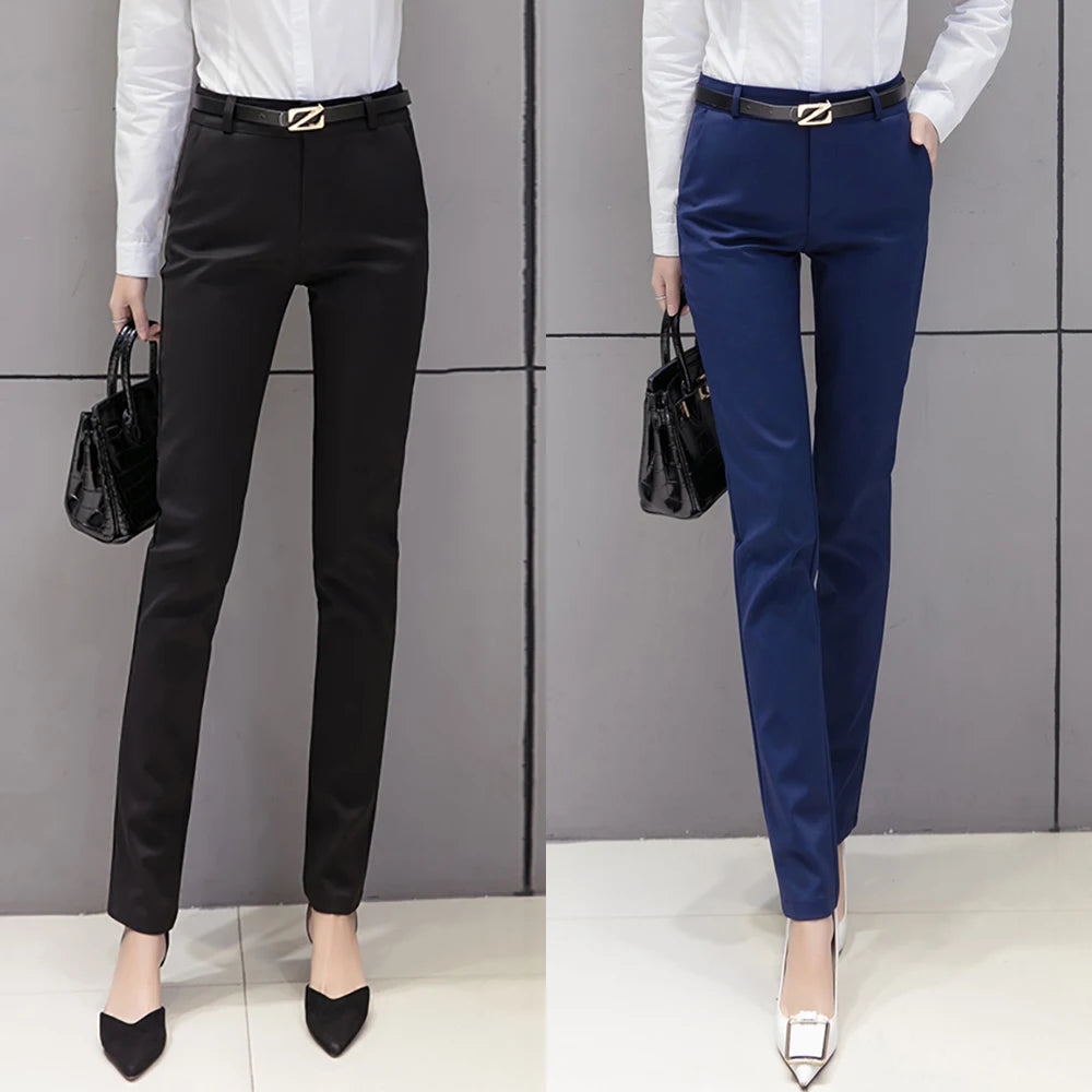 Pants Women Pencil Trousers 2019 High Waist Ladies Office Trousers Casual Female Skinny Bodycon Pants Elastic Pantalones Mujer
