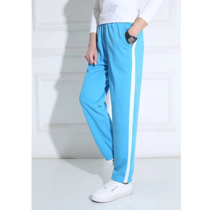 Unisex New Pants Casual Sweatpants Striped Bastic Trousers Pants Men Joggers Simple Work Pants