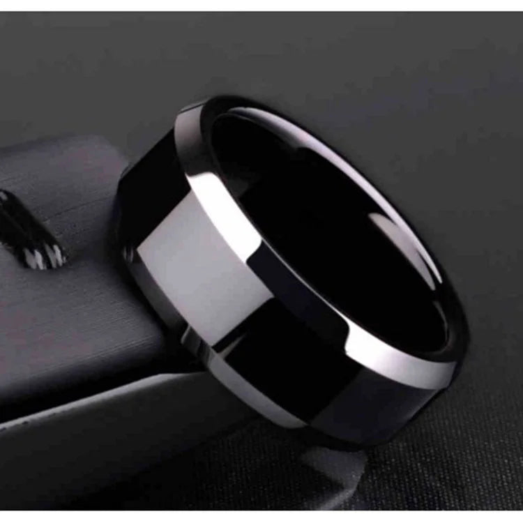 15 Fashion Jewelry Ring Men Stainless Steel Black Rings For Women