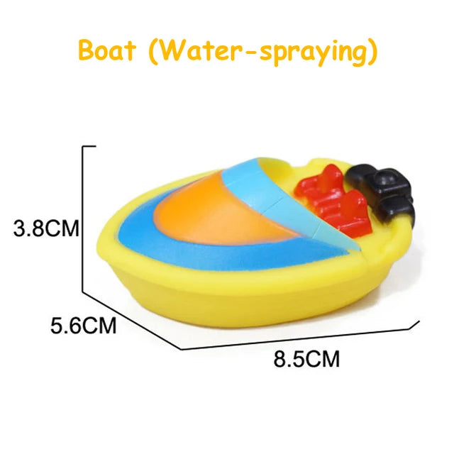 Water Toys Cartoon Classic Shower Bath Toy Cars Train Boats Bathroom Swimming Bathing Shower Educational Toys For Kids Gift