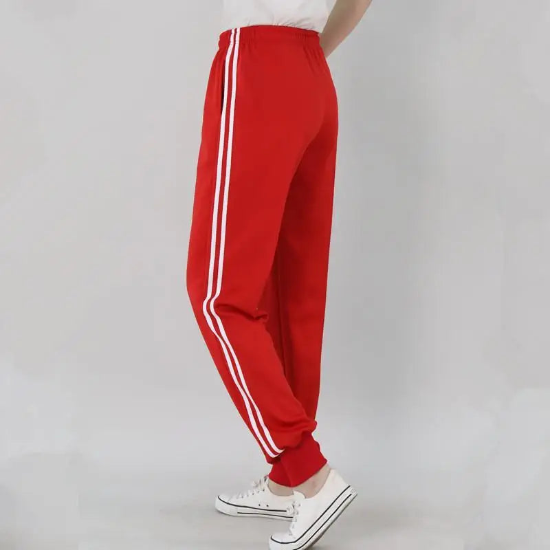 2023 Summer Men's Casual Sweatpants Men Jogger Basic Trousers Tracksuit Side Stripe Bottoms Breathable Sportswear Track Pants
