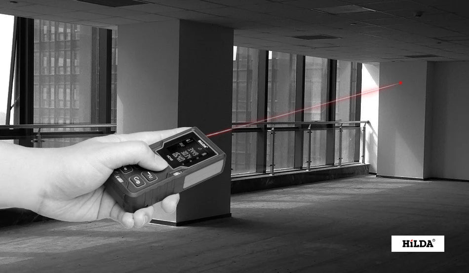 HILDA Laser Rangefinder Distance Meter 40M 60M 80M 100M Rangefinder Laser Tape Range Finder Building лазерный дальномер
