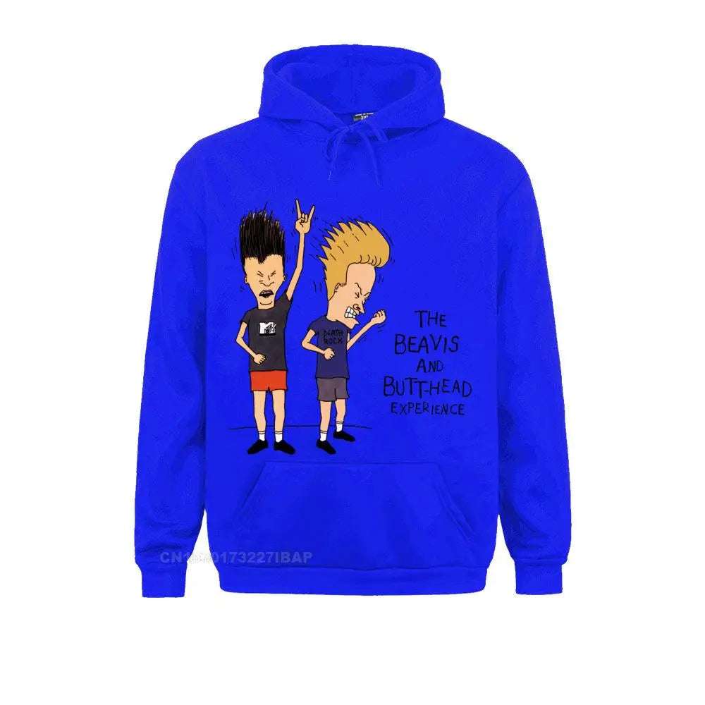 Men JackeSweatshirt Rock Music Beavis And Butthead Youth Sportswear Cotton Great Mens Oversized Harajuku Hoodies Custom