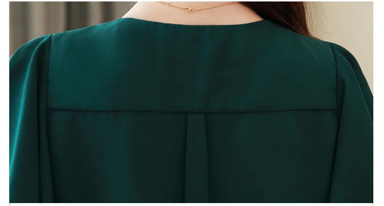 Blusas Blouses Femme Summer Tops Women Blouse Women Blusas Mujer De Moda 2024 Verano Tassel V-Neck Chiffon Blouse Shirt E767