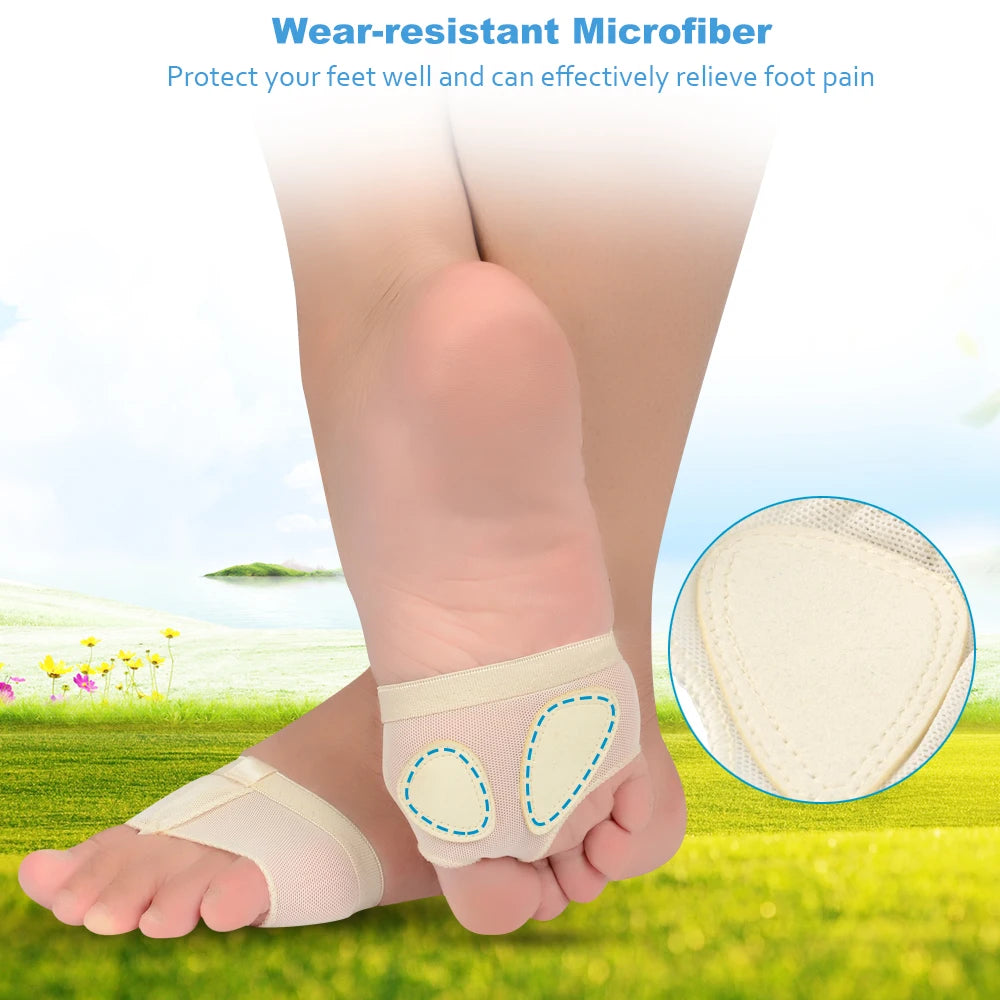 Women Belly Ballet Forefoot Toes Half Pads Dance Gym Paw Metatarsal Thong Protector Lyrical Socks Shoes Split Insoles