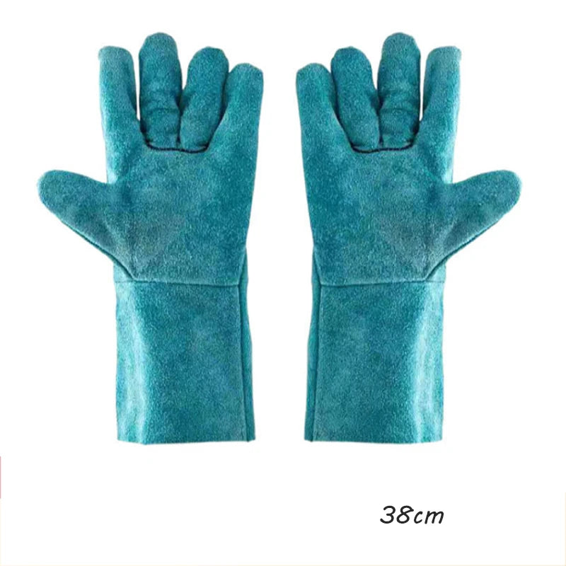 Leather Pet Gloves Anti-grasping Anti Bite Protective Cowhide Gloves Cat Dog Gardening Work Gloves Pets Training Handling Gloves