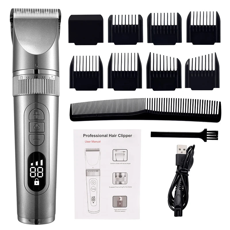 Hair Clipper Professional Hair Trimmer Barber Hair Cutting Machine Electric Shavers for Men Beard Shaving Razor Beard Trimmer