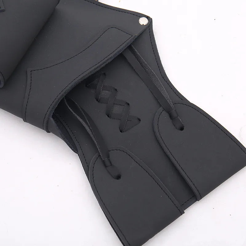 Archery Traditional Cowhide Arrow Quiver  Arrow Bag Arrow Holder For Recurve and Compound bow Hunting and Shooting