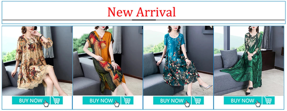 High Street Natural Silk Floral Embroidery Midi Dress Summer Casual Vintage Loose Beach Dress 2024 Women Elegant Party Vestidos