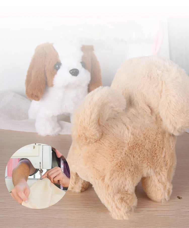 Plush Puppy Electronic Toy Dog Adorable Kids' Smart Interactive Walks Barks Jumps Wags Tail Baby Birthday Gift