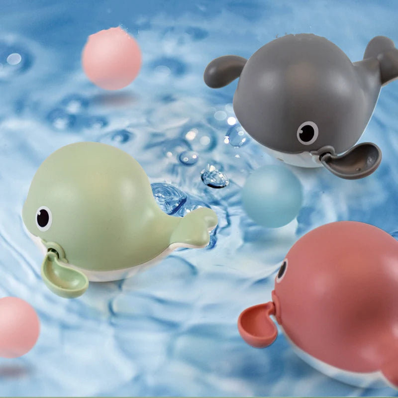 New Baby Bath Toys Cartoon Kids Learning Cognition Cute Animal Swimming Frogs Tortoise Crab Classic Baby Water Toy For Children