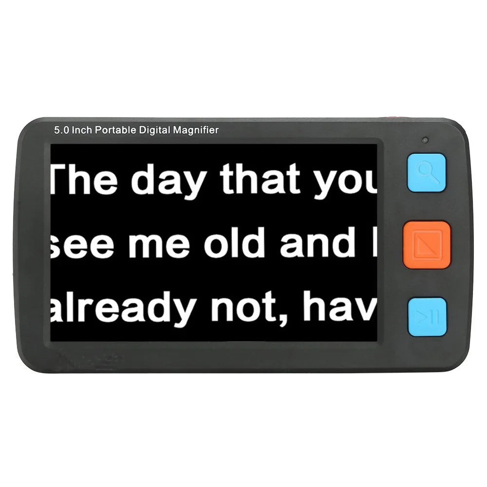 5.0 Inch HD Electronics Reading Magnifier, Portable Digital Magnifying 4X-32X 5 Modes Handheld Magnifi Vision Aid for Low Vision