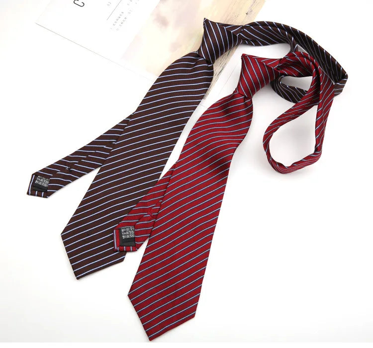 8cm Adult Silk Neckties for Mens Suits Wedding Neck Ties Retro Striped Corbatas Gravata Neckwear Gentleman Gravatas Tie
