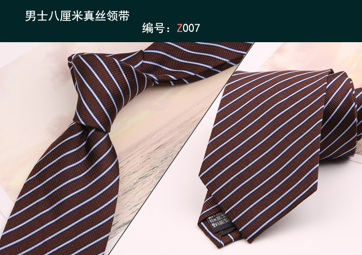 8cm Adult Silk Neckties for Mens Suits Wedding Neck Ties Retro Striped Corbatas Gravata Neckwear Gentleman Gravatas Tie