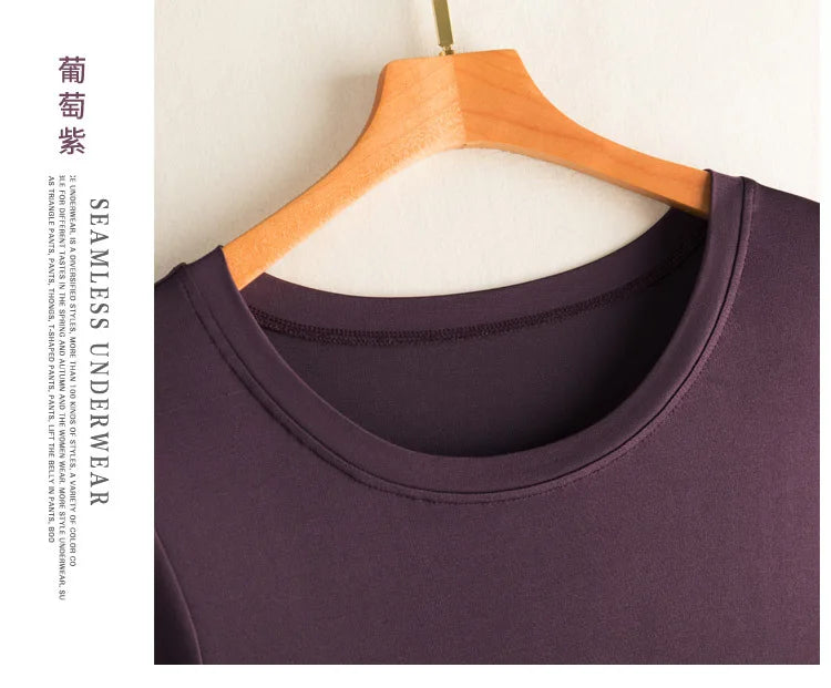 Knitted Silk Dress Solid Color Large Medium Long Mulberry Silk Short Sleeve Round Neck Bottomed Skirt
