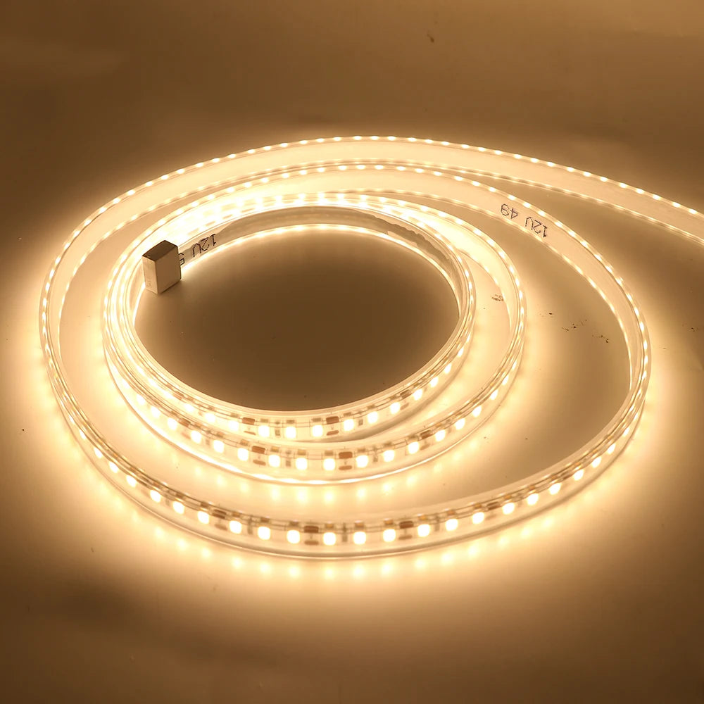 LED Strip 12V 24V Waterproof IP67 White Warm White 2835 120LEDs/m Flexible Led Tape For Outdoor Garden Decor 0.5M 1M 2M 3M 4M 5M