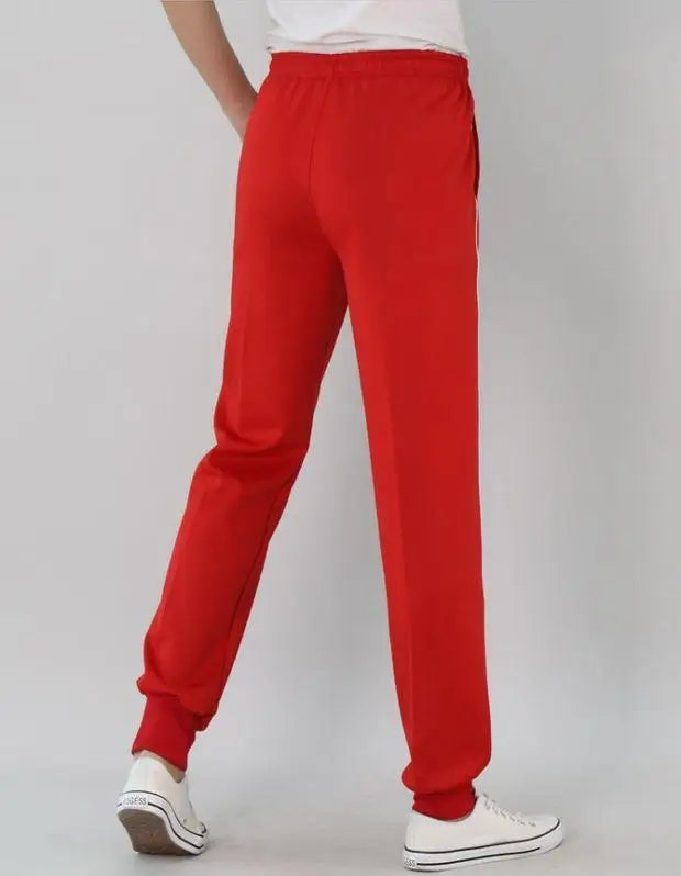 2023 Summer Men's Casual Sweatpants Men Jogger Basic Trousers Tracksuit Side Stripe Bottoms Breathable Sportswear Track Pants