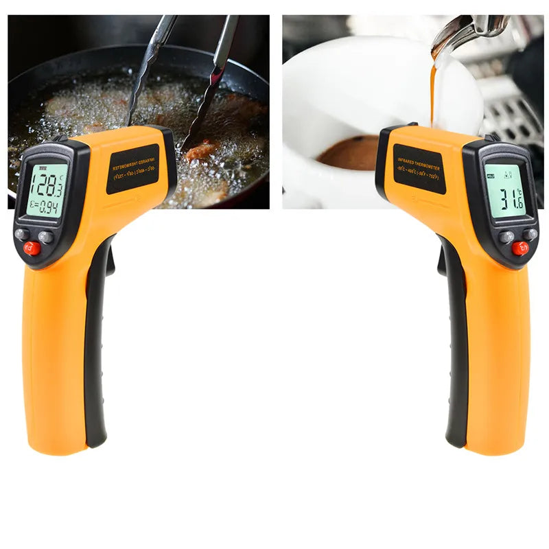 Digital Infrared Thermometer -50~600℃ GM320/GM320S/HW600/HW550 LCD Display Contactless Thermometer Pyrometer IR Laser Point