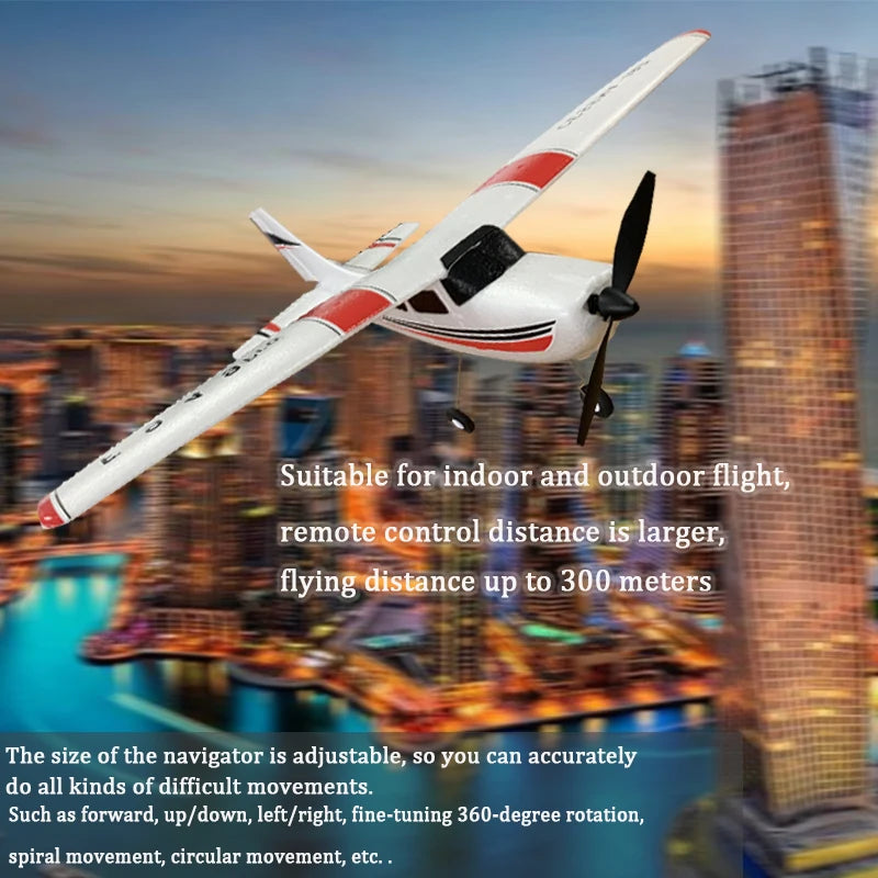 2022 Newest F949 Pro version 2.4G 3Ch RC Airplane 3D/6G Fixed Wing Plane CESSNA182 Outdoor Toys  RTF With Gyroscope 1020 motor