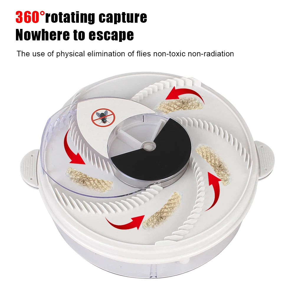 Indoor Outdoor Fly Trap Electric Pest Killer Automatic Flycatcher Insect Pest Catcher USB Pest Reject Control Repeller