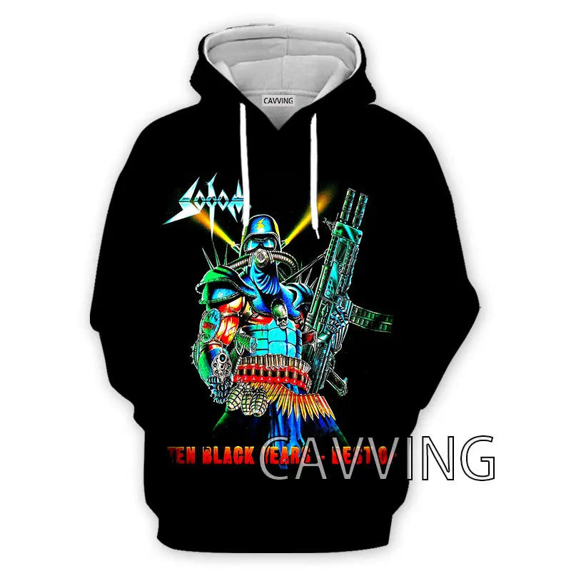 New Fashion Women/Men's  3D Print  Sodom Band  Hoodies Hooded Sweatshirts Harajuku Hoodie Sweatshirts Tops Clothing