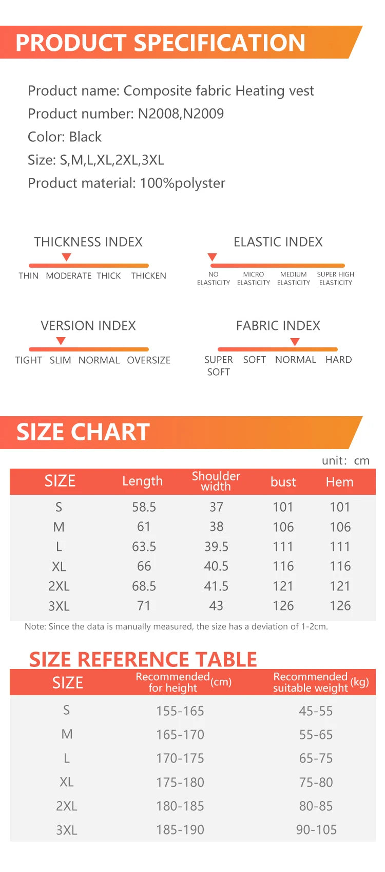 2024 Winter Mens Thermal Clothing Electrical Cotton Heated Vests USB Heating Down Jacket Warm Sleeveless Women Fishing Hunting