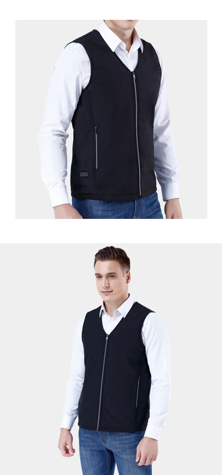 2024 Winter Mens Thermal Clothing Electrical Cotton Heated Vests USB Heating Down Jacket Warm Sleeveless Women Fishing Hunting