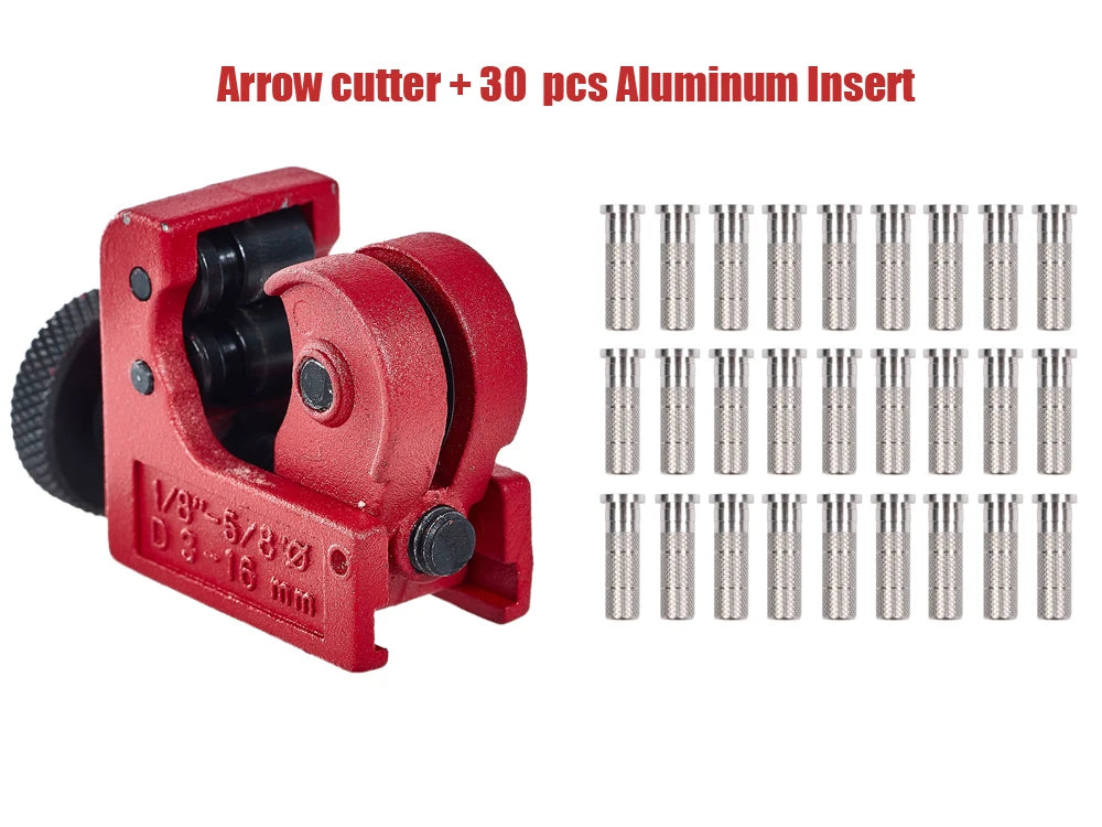 Toparchery Cutter Tool Handheld Arrow Shaft Cutting Tool Archery Accessories  Arrow Connecter Archery ID6.2mm  Aluminum insert