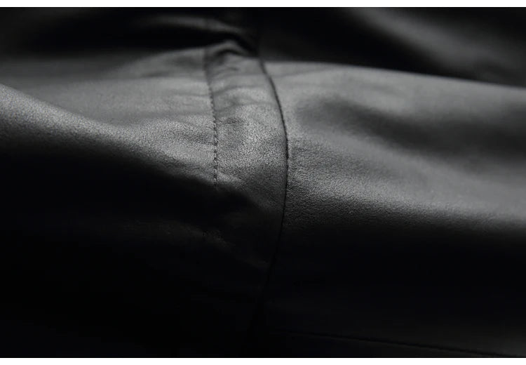 Women's Clothing Great Texture Women Loose Casual Genuine Leather Jacket Female Imported Frosted Sheepskin Drawstring Waist Coat