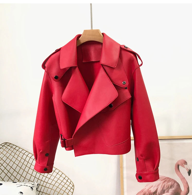 Pink Java QC20003   new arrival real leather jacket  women coat genuine sheep leather coat luxury fashion hot sale dress