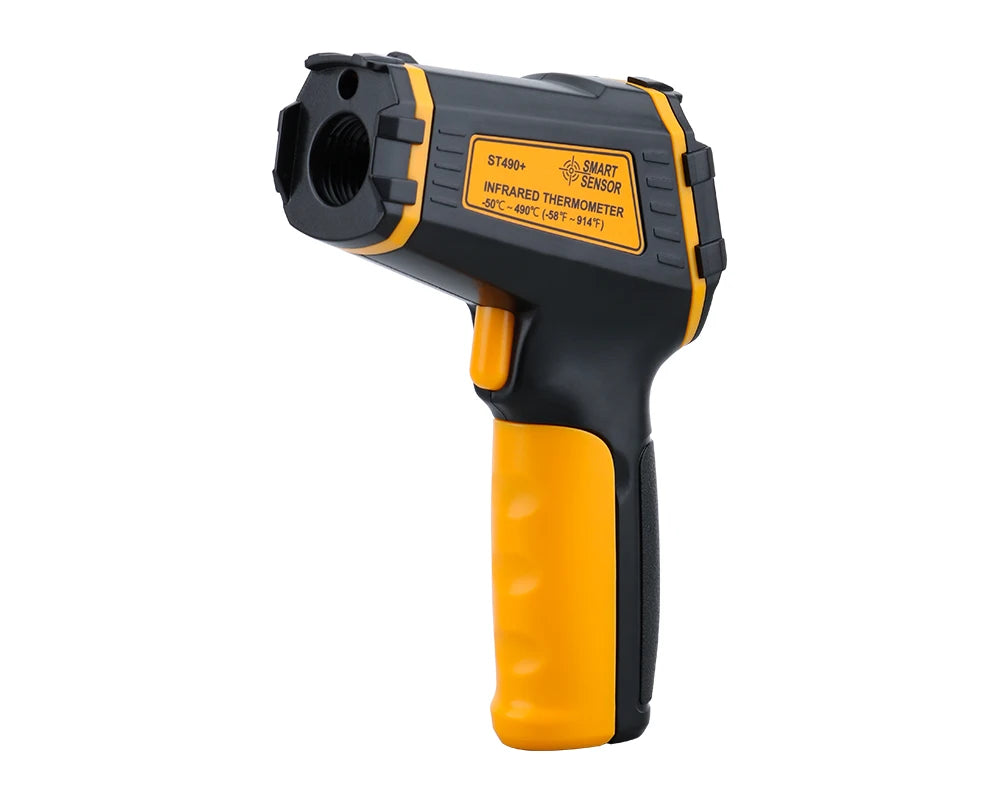Digital Infrared Thermometer Laser Temperature Meter Non-contact Pyrometer Imager Hygrometer IR Termometro Color LCD Light Alarm