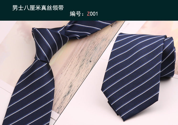 8cm Adult Silk Neckties for Mens Suits Wedding Neck Ties Retro Striped Corbatas Gravata Neckwear Gentleman Gravatas Tie
