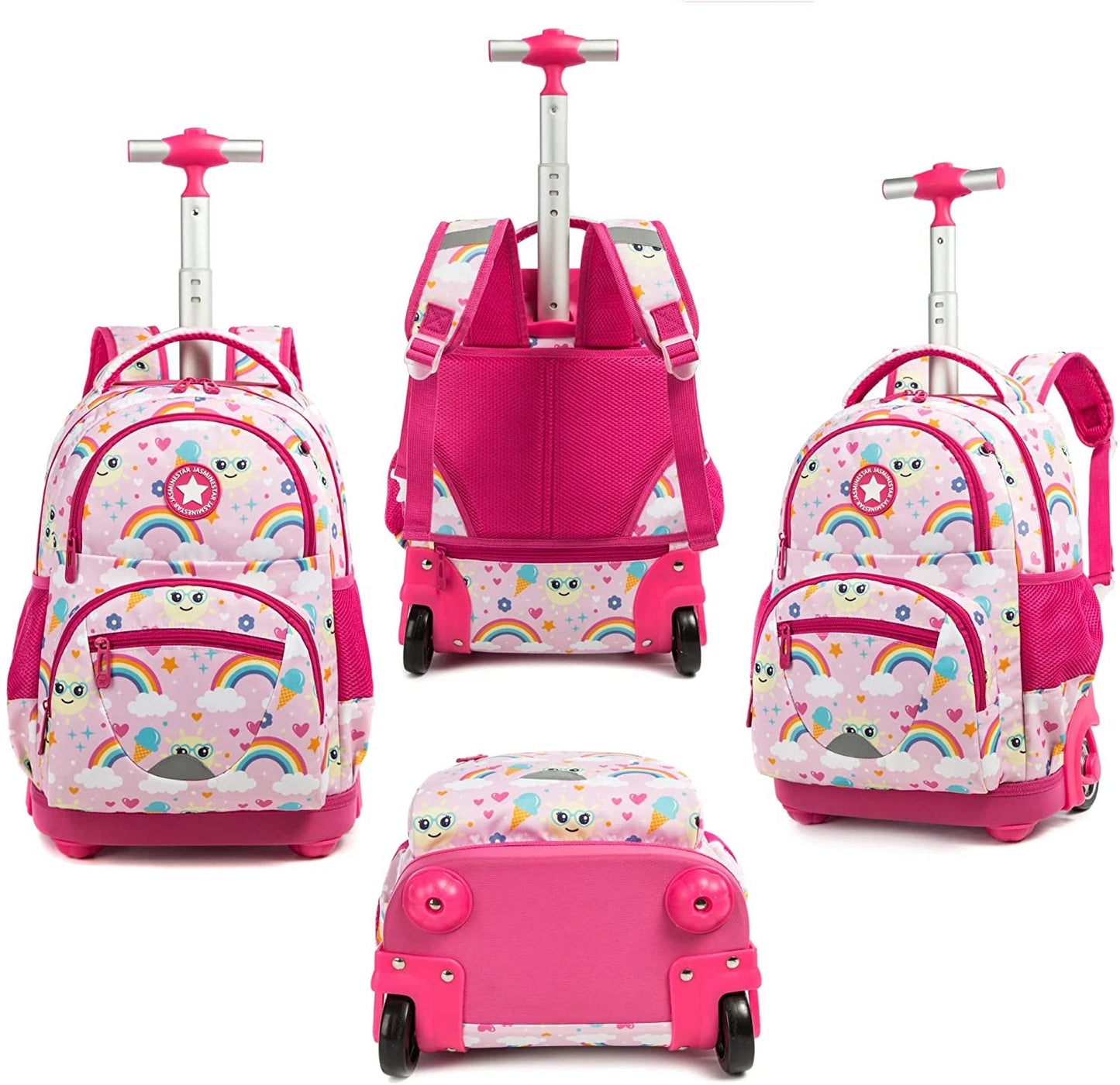 Kids School Rolling Backpack Bag for girls School Trolley Bag for boys Laptop Trolley Backpack Bag Children Rolling luggage Bags