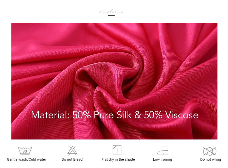 50% Pure Silk Nighties for Women Sleeping Dress Long Nightgown Nighty for Ladies Loose Plus Size Home Wear Summer