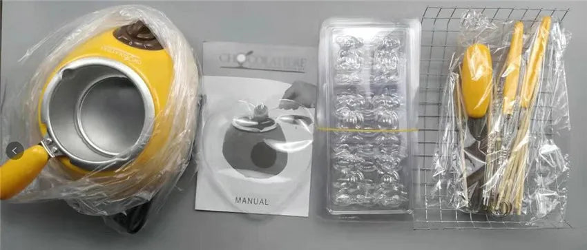 EU plug Chocolate Melting Machine Electric Heating Candy Cheese Pot Baking DIY Cookies Fondue Pot Handmade Soap Melting Furnace