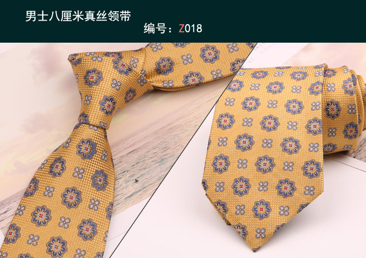 8cm Adult Silk Neckties for Mens Suits Wedding Neck Ties Retro Striped Corbatas Gravata Neckwear Gentleman Gravatas Tie