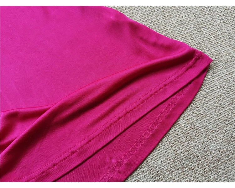 50% Pure Silk Nighties for Women Sleeping Dress Long Nightgown Nighty for Ladies Loose Plus Size Home Wear Summer