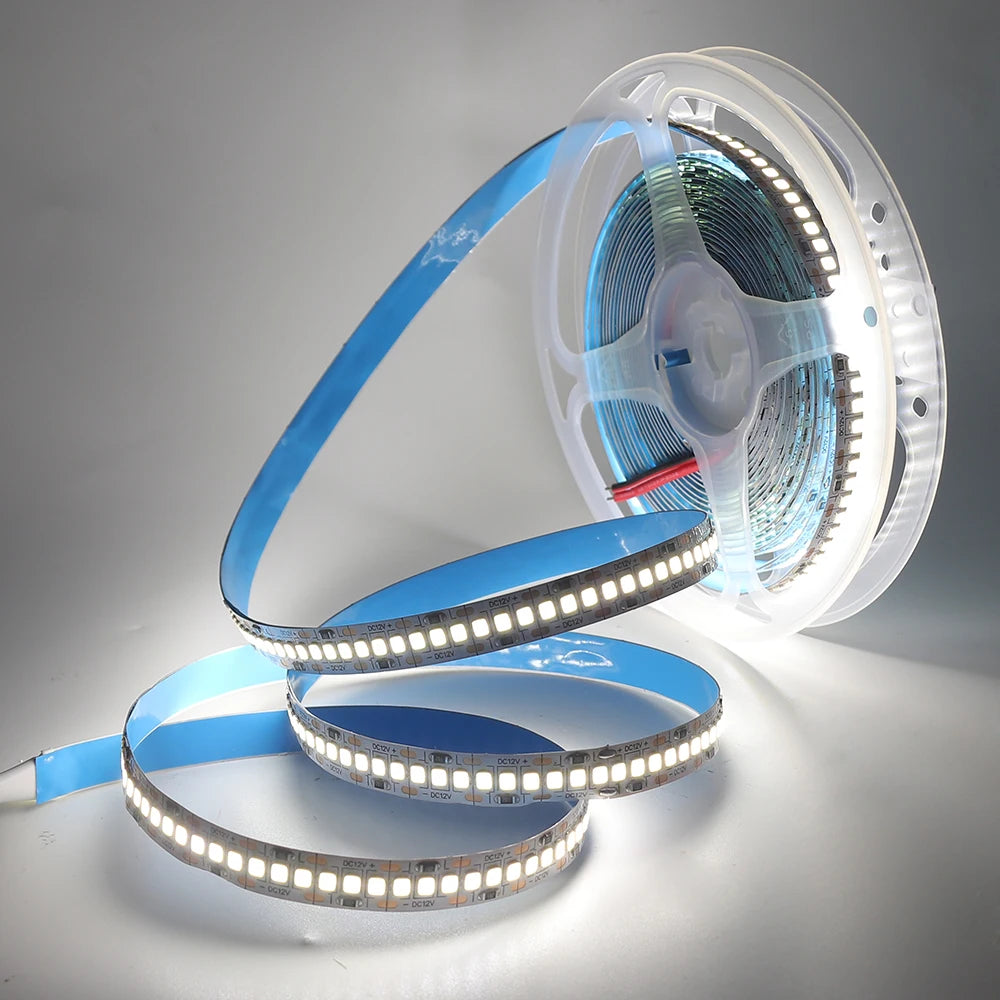 5M 10M LED Light Strips 12V 24V SMD 2835 120 240LEDs/m Home Lamp Strip Flexible LED Ribbon Tape Soft Lamp Bar 3000K 4000K 6000K