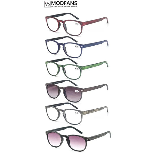 Reading Glasses for Men & Women, Wood-Looked Frame Readers Outdoor Sun Glasses Reading -  Lightweight Spring Hinge Eyegalsses