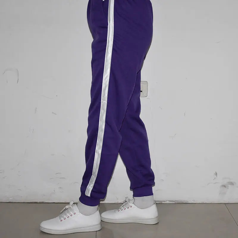 2023 Summer Men's Casual Sweatpants Men Jogger Basic Trousers Tracksuit Side Stripe Bottoms Breathable Sportswear Track Pants