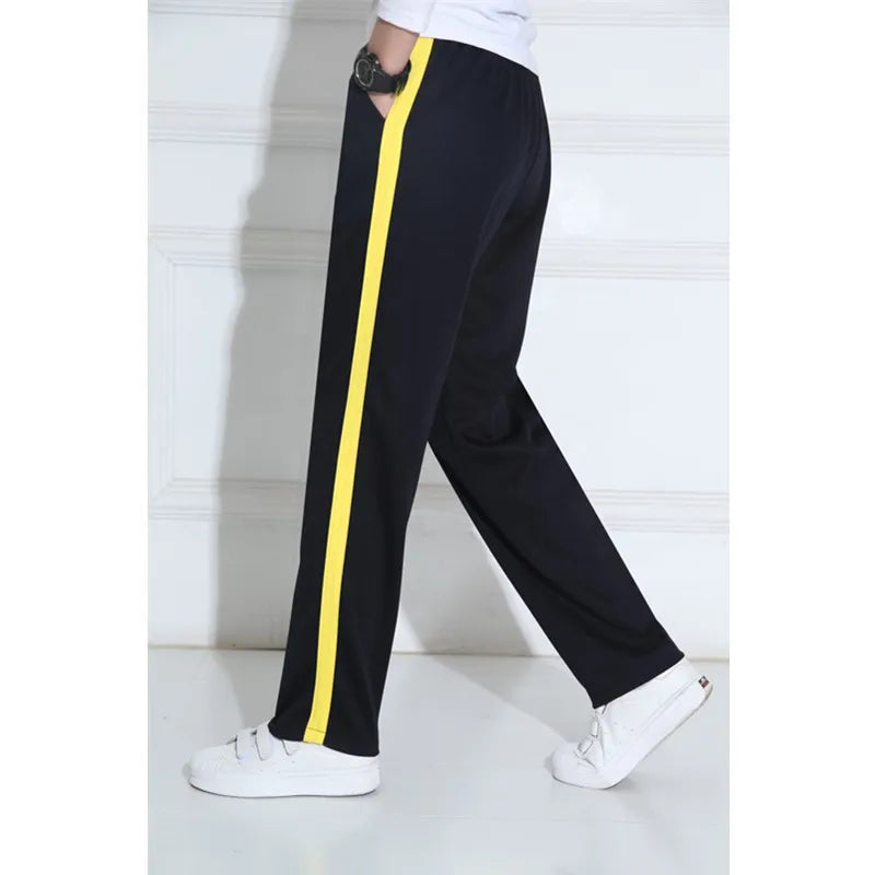 Unisex New Pants Casual Sweatpants Striped Bastic Trousers Pants Men Joggers Simple Work Pants