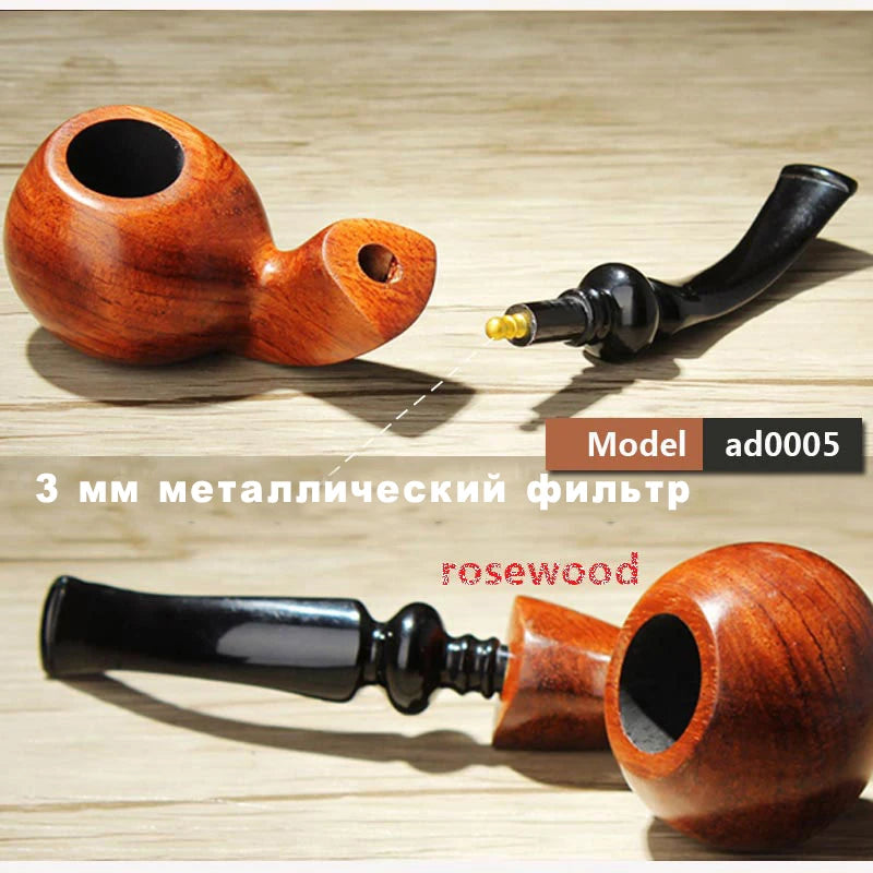 Ru Muxiang 16 Types Rose Wood Smoking Pipe Handmade Wood Tobacco Pipe Smoking Pipe Ad0003-ad0020