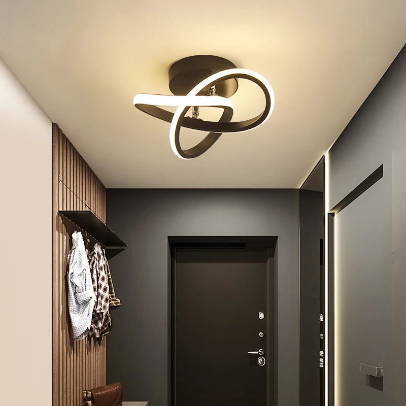 LED Strip Aisle Ceiling Lights Modern Minimalist Living Room Lamps For Balcony Entrance Staircase Home Decor Fixtures Led Luster