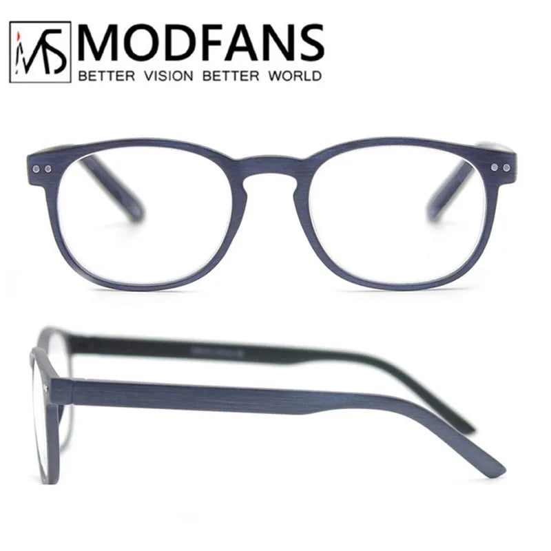 Reading Glasses for Men & Women, Wood-Looked Frame Readers Outdoor Sun Glasses Reading -  Lightweight Spring Hinge Eyegalsses