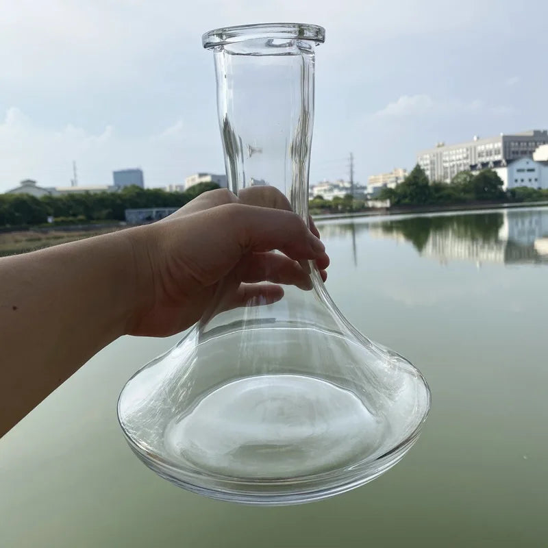 Big Size 26/20cm Hookah Base Glass Bottle Shisha Bottle Flask For Model Nargile Sheesha Narguile Chicha Cachimbas