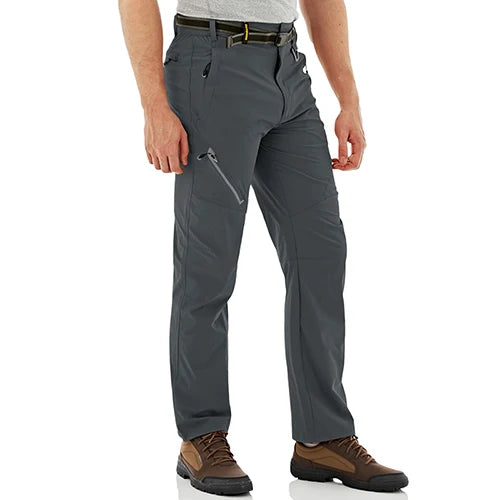 TACVASEN Quick Dry Outdoor Hiking Pants Men Summer Lightweight Rip-stop Cargo Work Trousers Multi-Pockets Camping Fishing Pants
