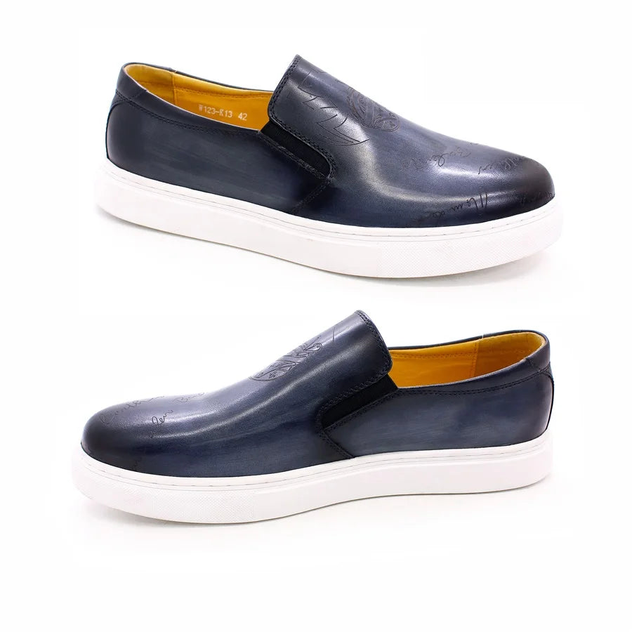 Genuine Leather Casual Men's Shoes High-grade Handmade Fashion Comfortable Leather Shoes Daily Dating Loafers Formal Party Shoes