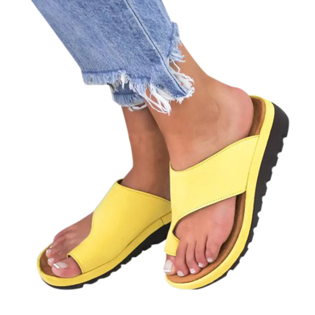 Women's Sandals  New Female Shoes Comfy Platform Flat Sole Orthopedic Bunion Corrector Plus Size 35-43 Casual Shoes Woman