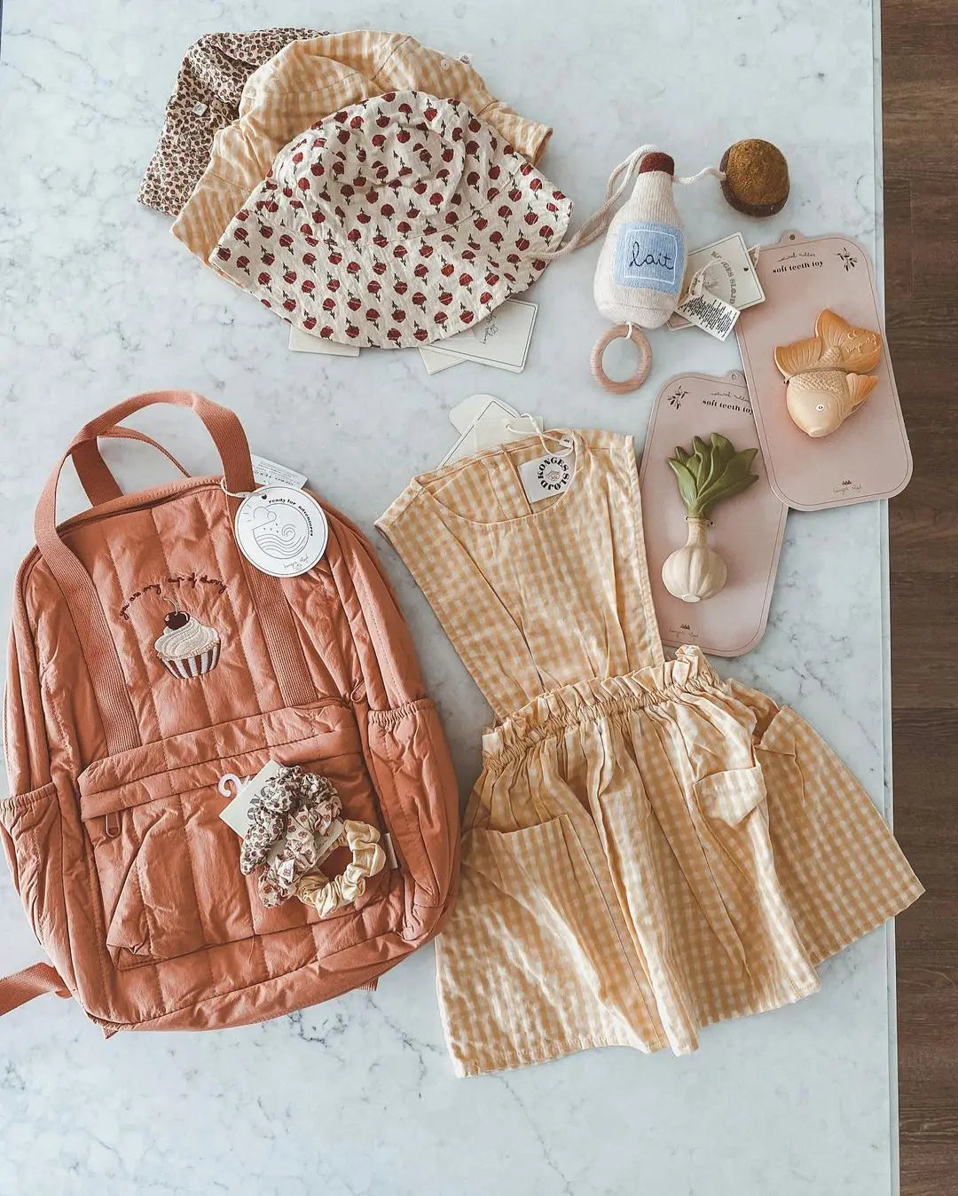 KS Baby Backpack Primary Schoolbag Kindergarten Kids Bags Brand Traveling Mom Cherry Lemon Children's Boys Girls Gift Storage